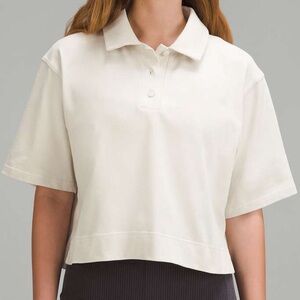 Lululemon Heavyweight Cotton Short-Sleeve Polo Shirt size 4